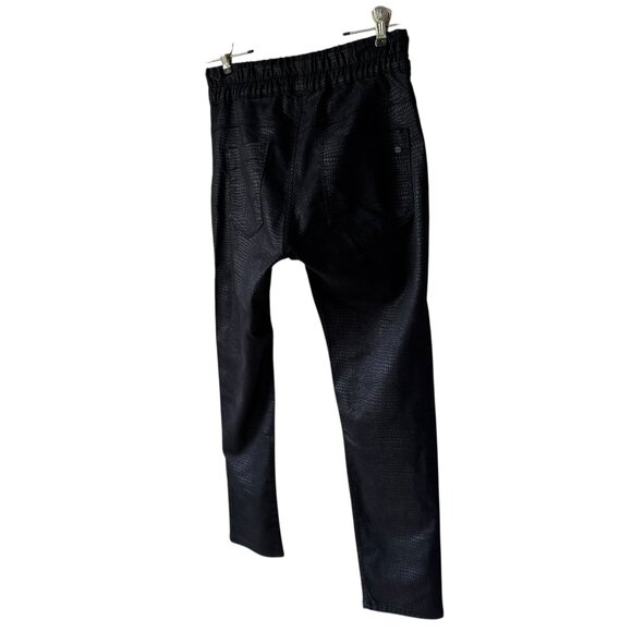 Bevy FLOG Shely Black Snake Print Pant Women's 27 Pull On Elastic Slim Comfort - Picture 4 of 16